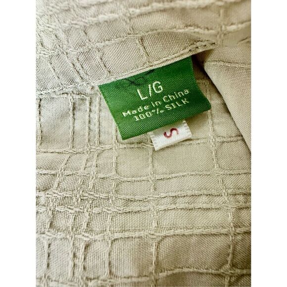 Tommy Bahama 100% Silk Men’s Button Cream Shirt Size Large - Picture 4 of 7